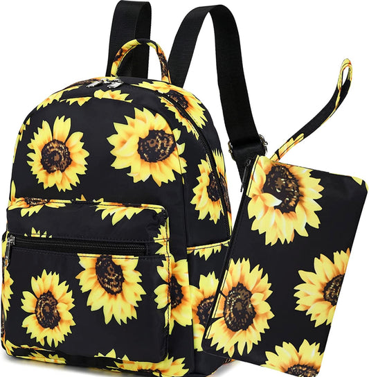 Sunflower Mini Backpack w/ Wallet