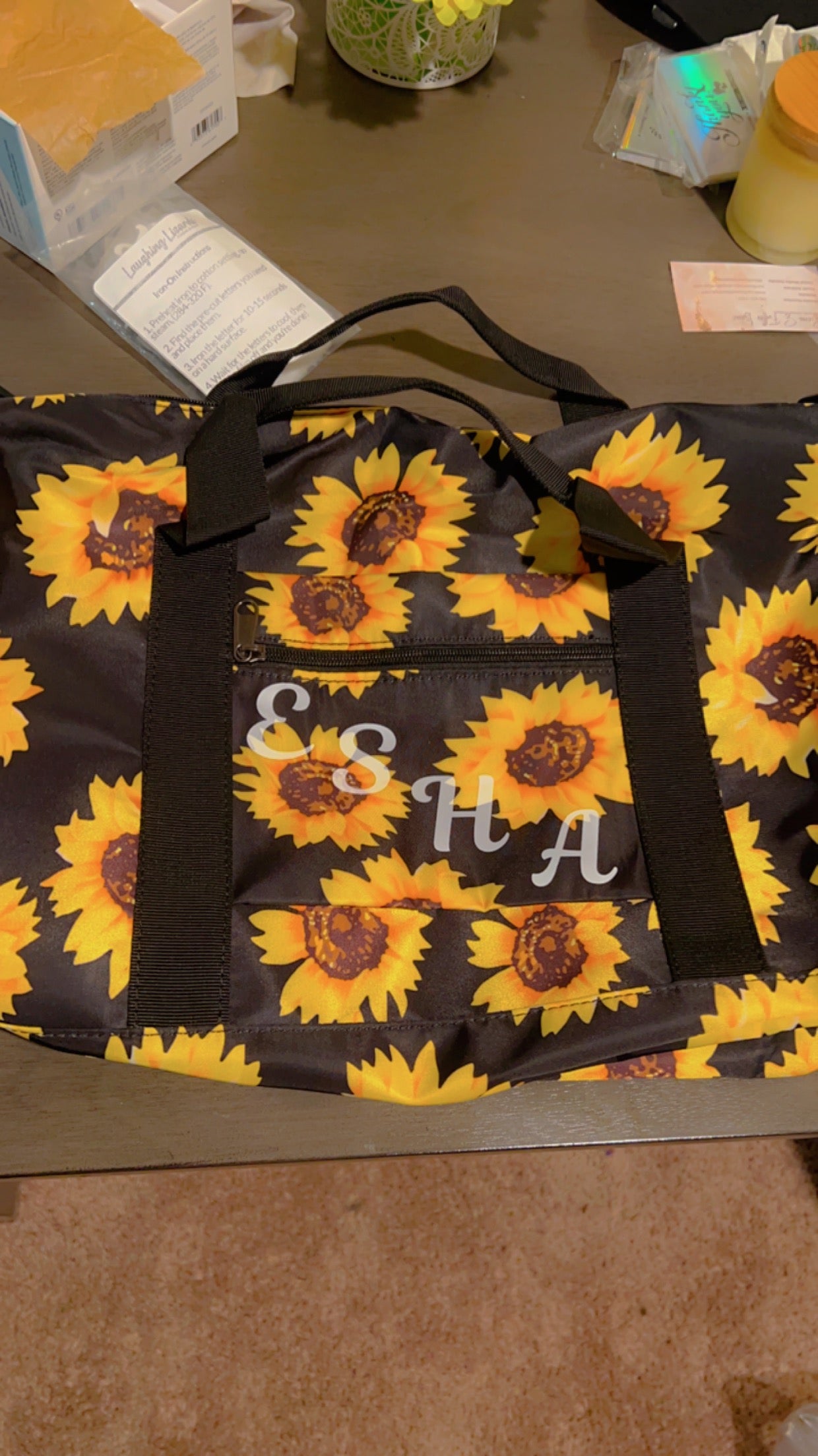 Sunflower Duffle Bag